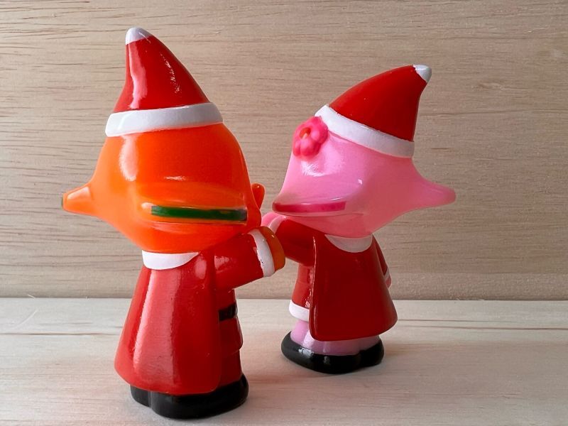 佐藤製薬 サトちゃんサトコちゃん指人形 クリスマスバージョン セット