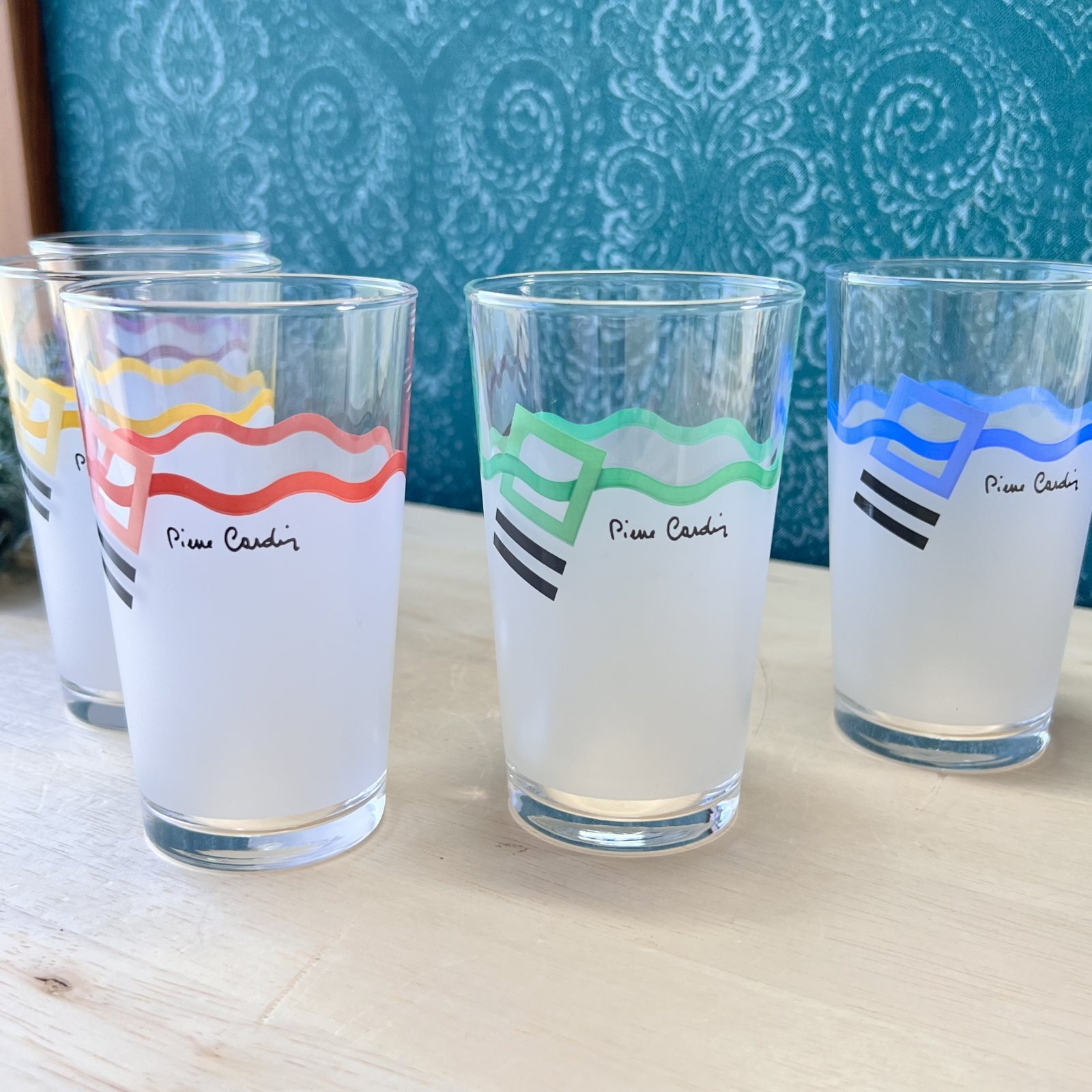 ピエールカルダン フロストグラス バランスグラス タンブラー 5色セット