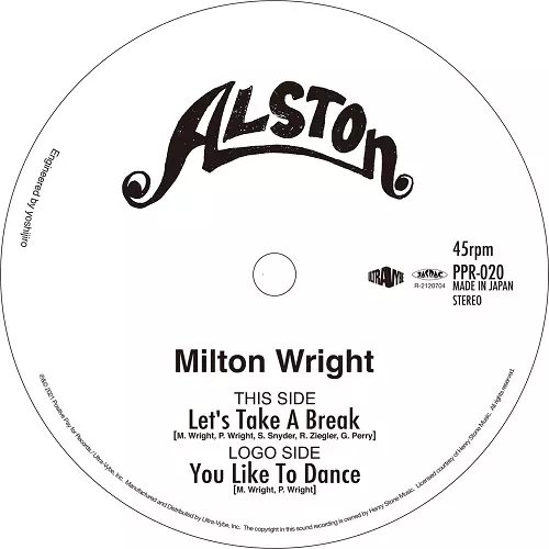 MILTON WRIGHT / ミルトン・ライト商品一覧｜SOUL / BLUES｜ディスク
