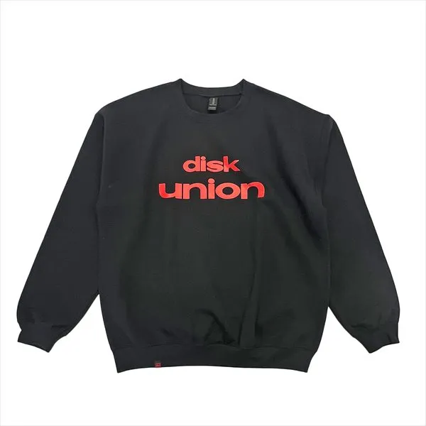 diskunion Crewneck Sweatshirt (Black/L)/DISKUNION/ディスクユニオン