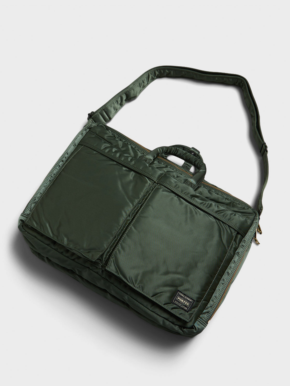 Porter - ALL NEW TANKER 3Way Briefcase in Sage Green – Stoy