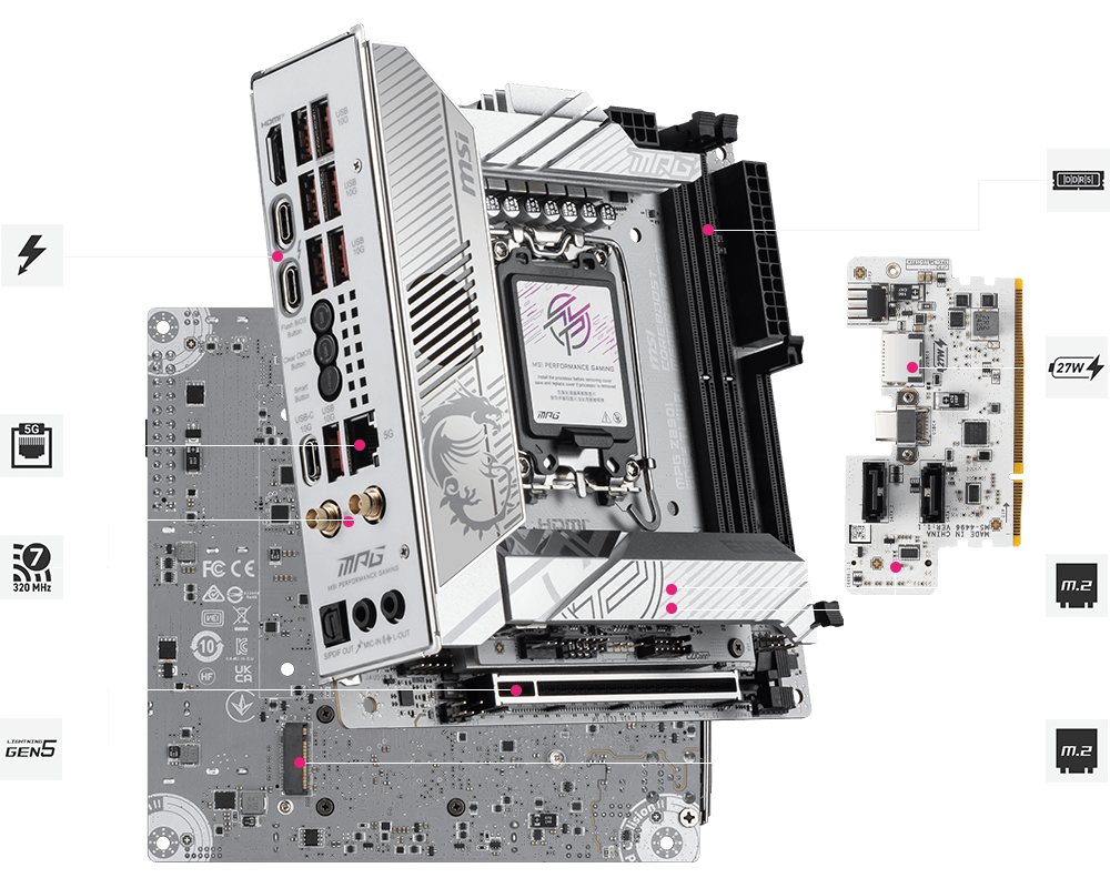 MPG Z890I EDGE TI WIFI | Gaming Motherboards｜Best Motherboard for