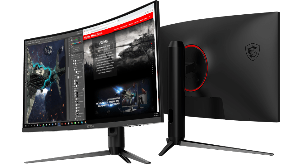 G271CQP E2 Curved Gaming Monitor - 27 Inch, 1ms Response Time