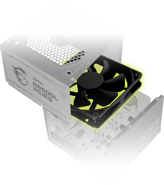 MAG A850GL PCIE5 WHITE | Power Supply | Overflow With Power