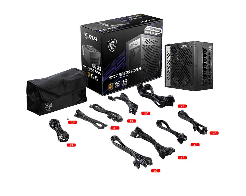 MPG A850G PCIE5 | Power Supply | Overflow With Power