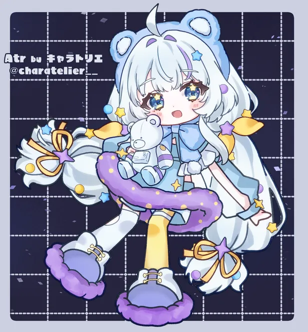 SDイラスト付き！限定1点】宇宙しろくまちゃん（仮）【VTS対応