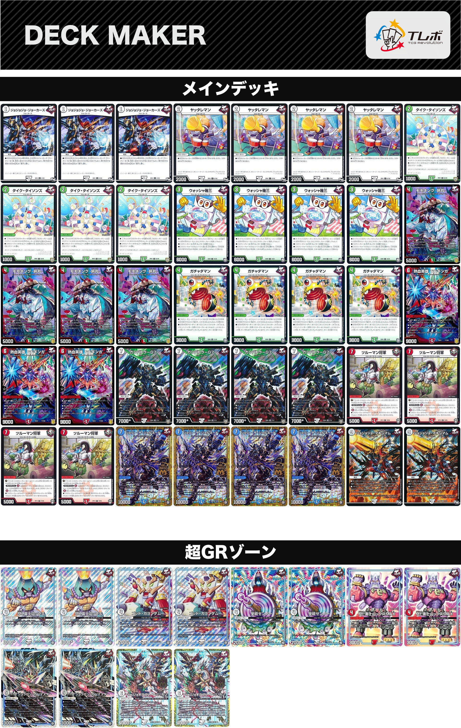 赤緑ジョーカーズデッキ 調整パーツ付 赤緑ジョーカーズ【ver1.0】{40