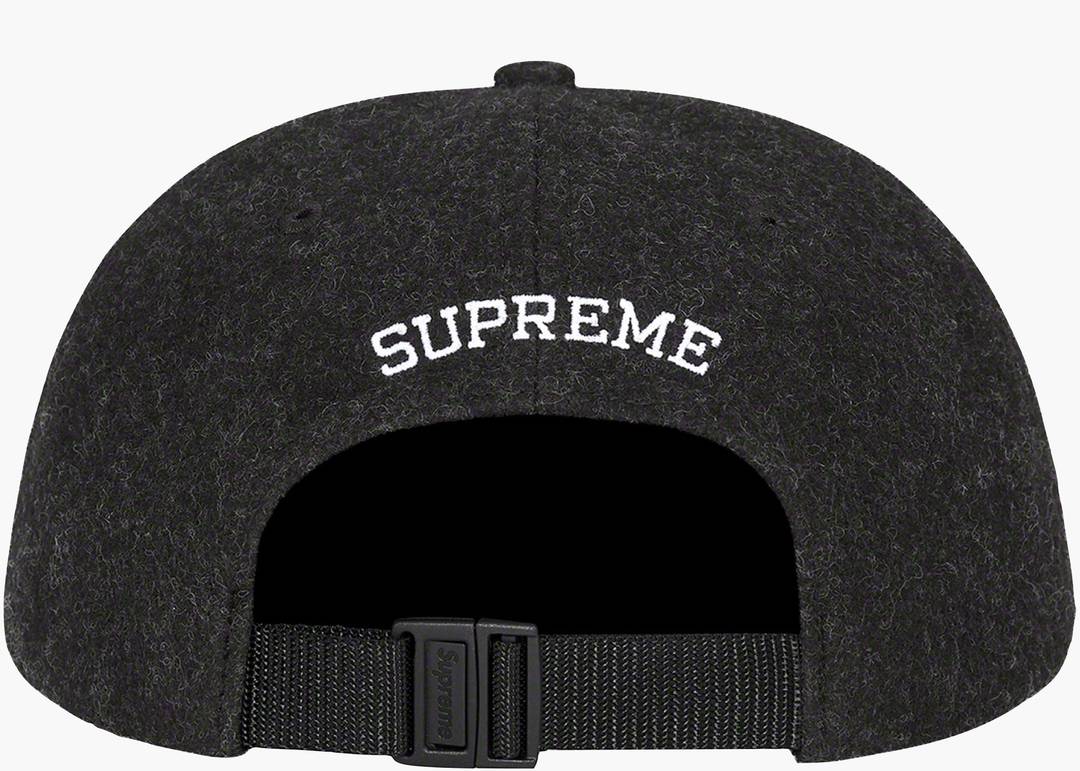 Supreme Waxed Wool 6-Panel Black | Hype Clothinga