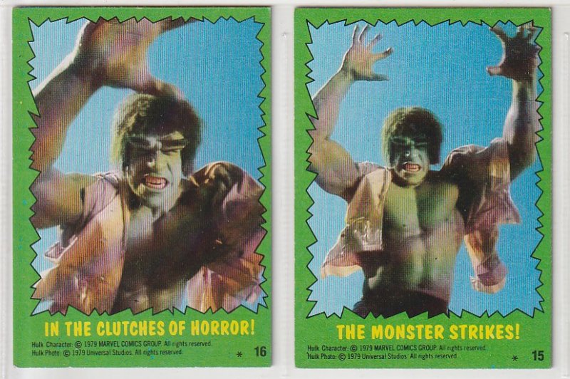 Incredible Hulk Trading Cards(Topps, 1979) | Comic Collectibles