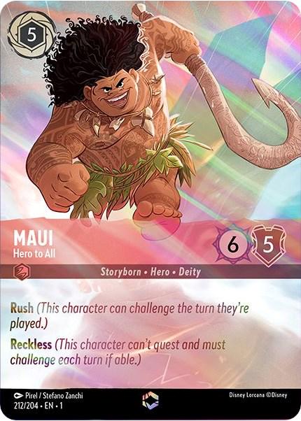 Maui - Hero to All #212 Prices | Lorcana First Chapter | Lorcana Cards