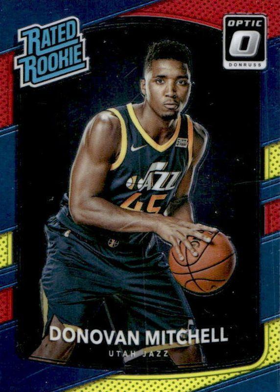 Donovan Mitchell [Red, Yellow] #188 Prices [Rookie] | 2017 Panini