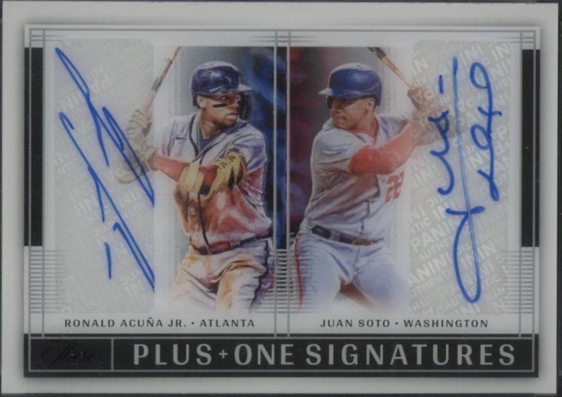 Juan Soto, Ronald Acuna Jr. [Black] #POA-RJ Prices | 2022 Panini
