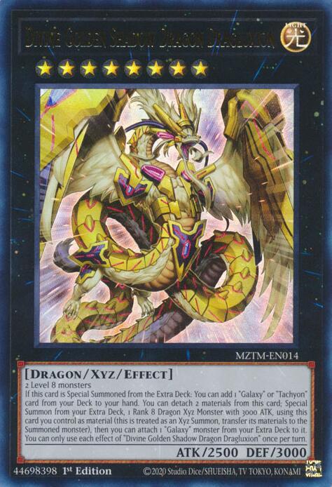 Divine Golden Shadow Dragon Dragluxion MZTM-EN014 Prices | YuGiOh