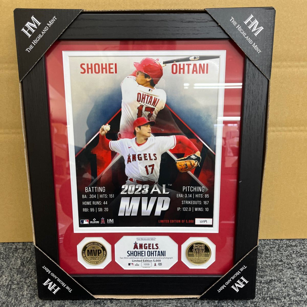 買取実績】エンゼルス 大谷翔平選手 2023 AL MVP受賞記念/HR王獲得記念