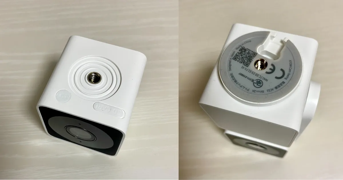ATOM Cam 2やATOM Cam Swingを市販のカメラ用三脚やポールに設置する