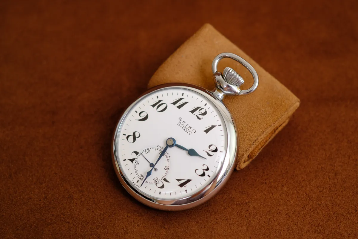 SEIKO PRECISION 15石 青焼き針 19セイコー 懐中時計 鉄道時計【売約済】