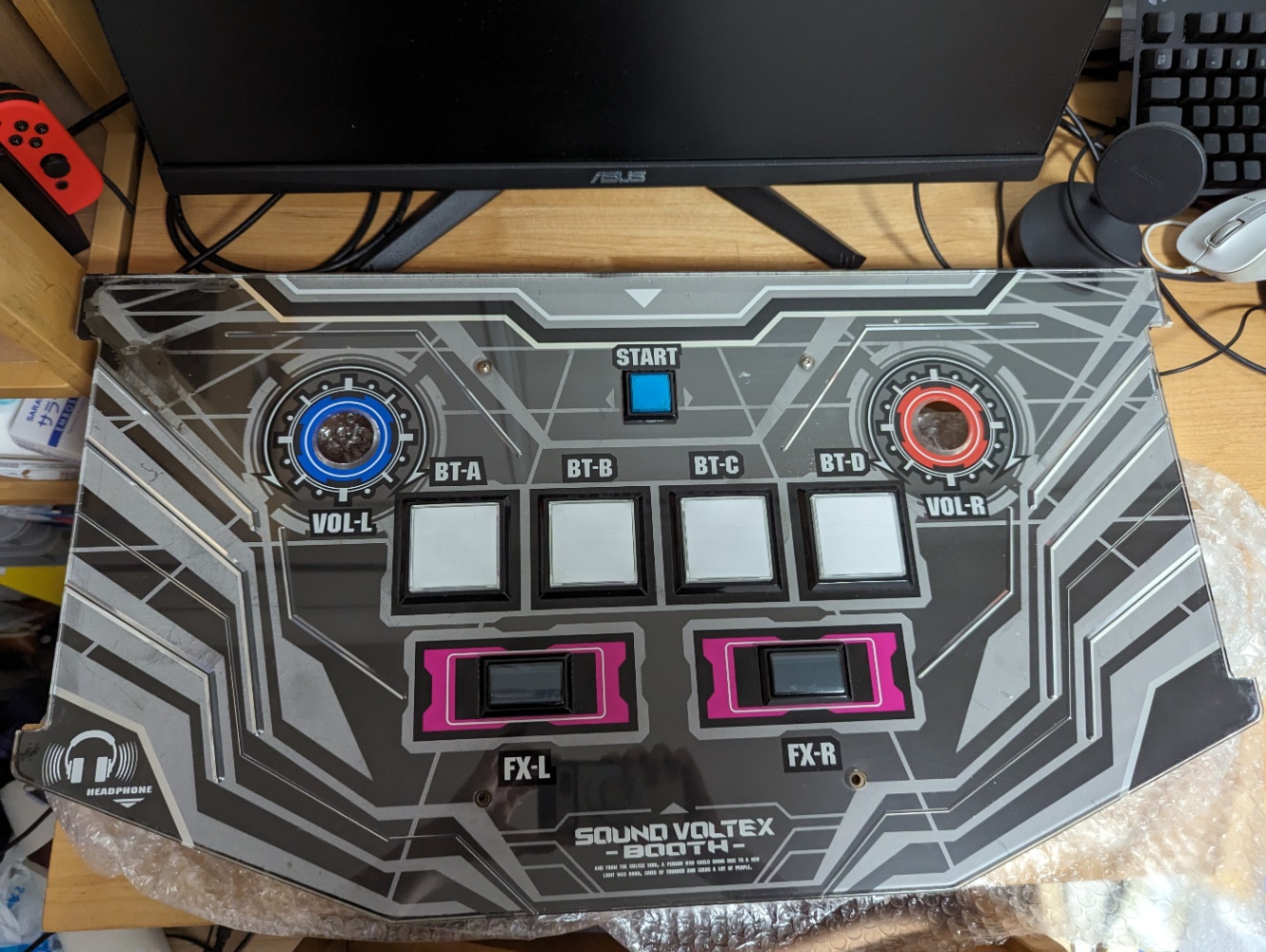 SDVX筐体のコンパネからコントローラーを作る(1)