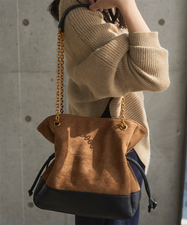 キルトデザインチェーンショルダーバッグ [B1654] - レディース