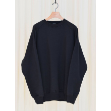 COMOLI / コモリ | コットン裏毛 クルーネック - Black | 通販 - 正規