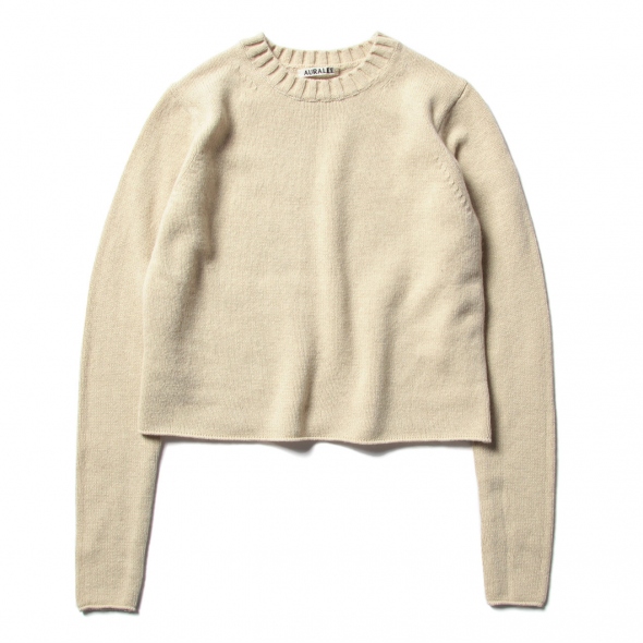 AURALEE / オーラリー | COTTON WOOL CASHMERE KNIT P/O (レディース