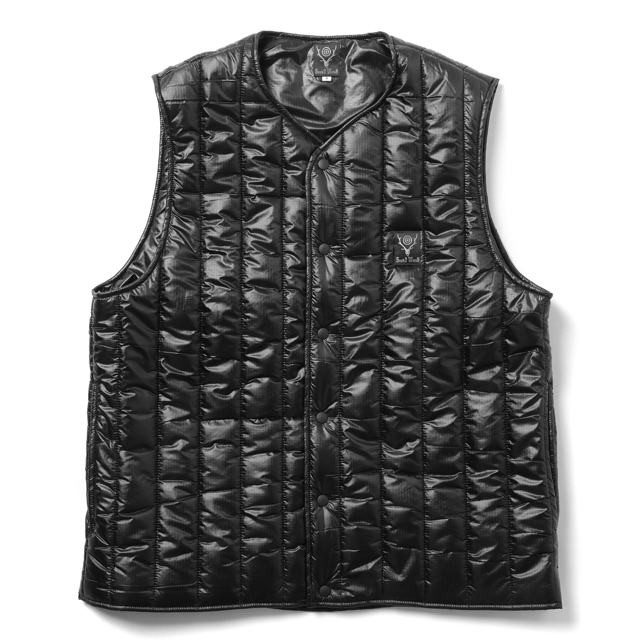 South2 West8 / サウスツーウエストエイト | Quilted Crew Neck Vest