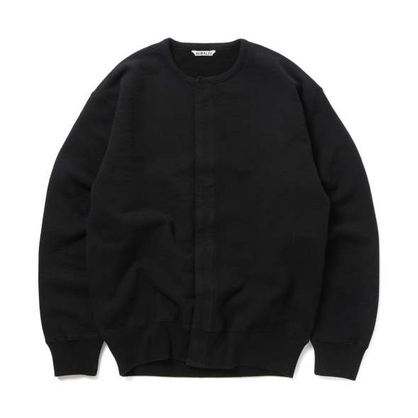 AURALEE / オーラリー | HEAVY BD SWEAT CARDIGAN (メンズ) - Black