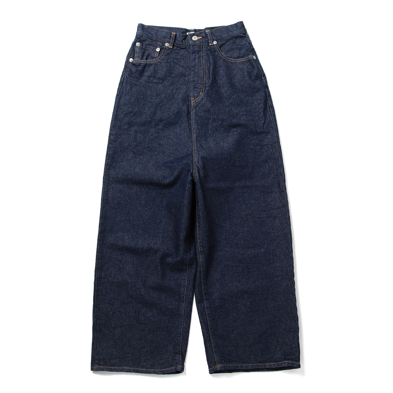 INSCRIRE / アンスクリア | Denim Loose Fit Pants - Indigo | 通販