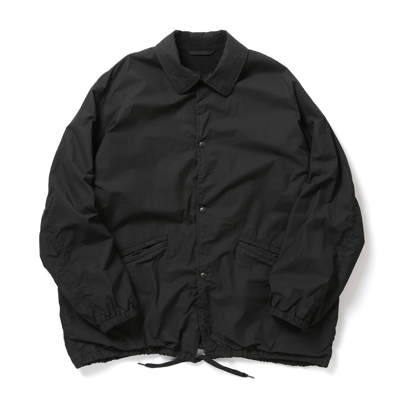 COMOLI / コモリ | コットンナイロン コーチジャケット - Black | 通販