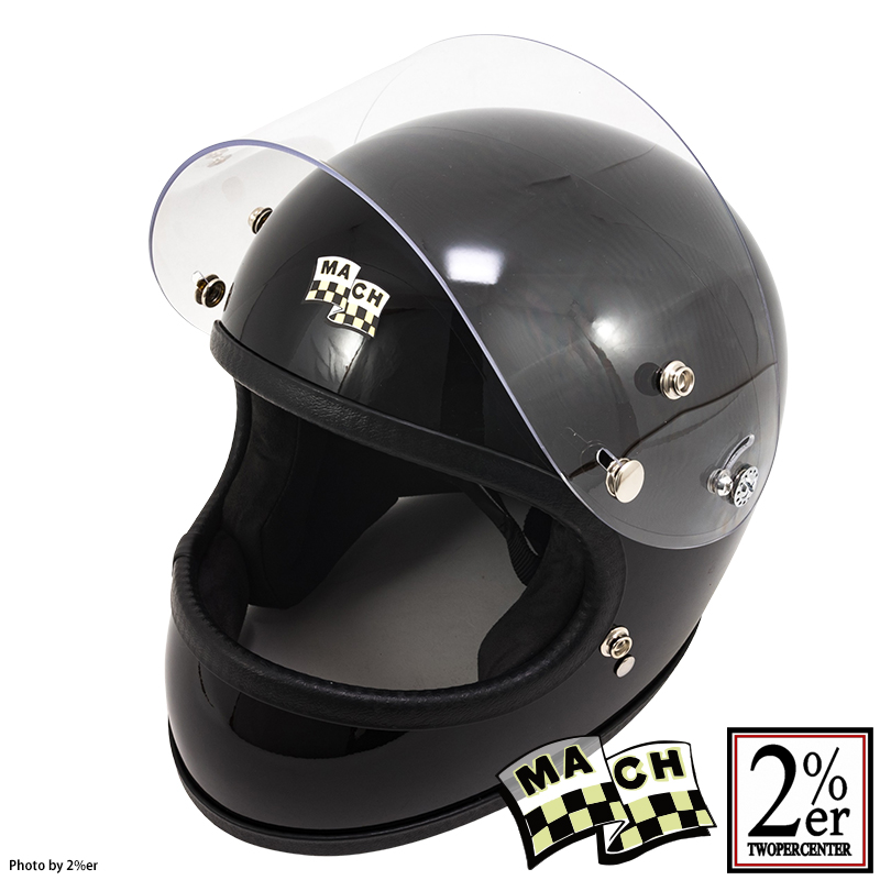 McHAL社 マックヘルメット アポロ ブラック Apollo / 2％er