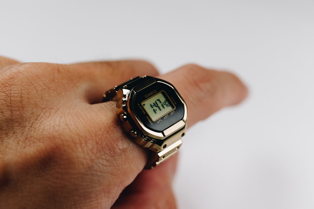 CASIO RING WATCH カシオ リングウォッチ クォーツ CRW-001G-9JR