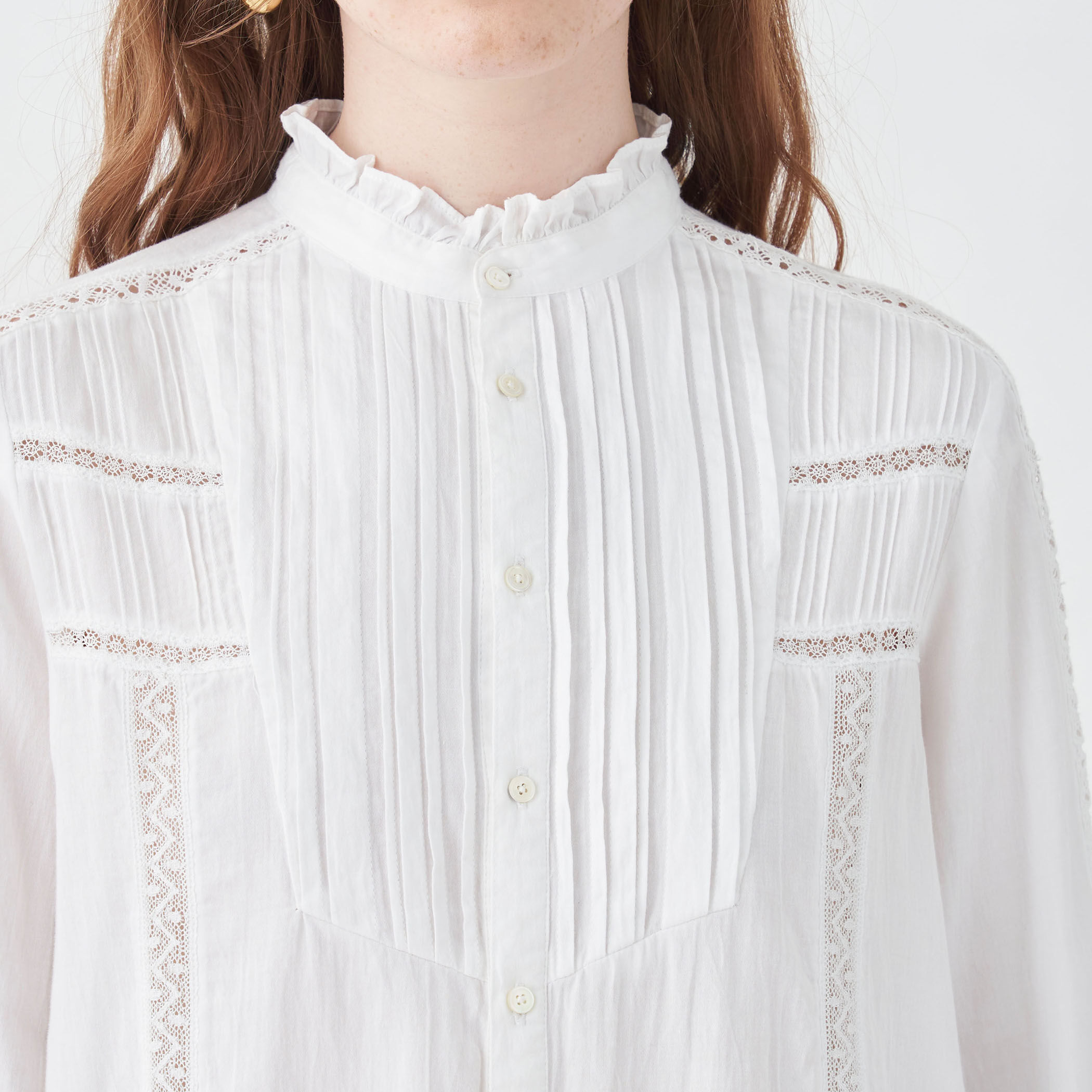 ビンテージローン スタンドカラーブラウス｜トゥモローランド 公式通販