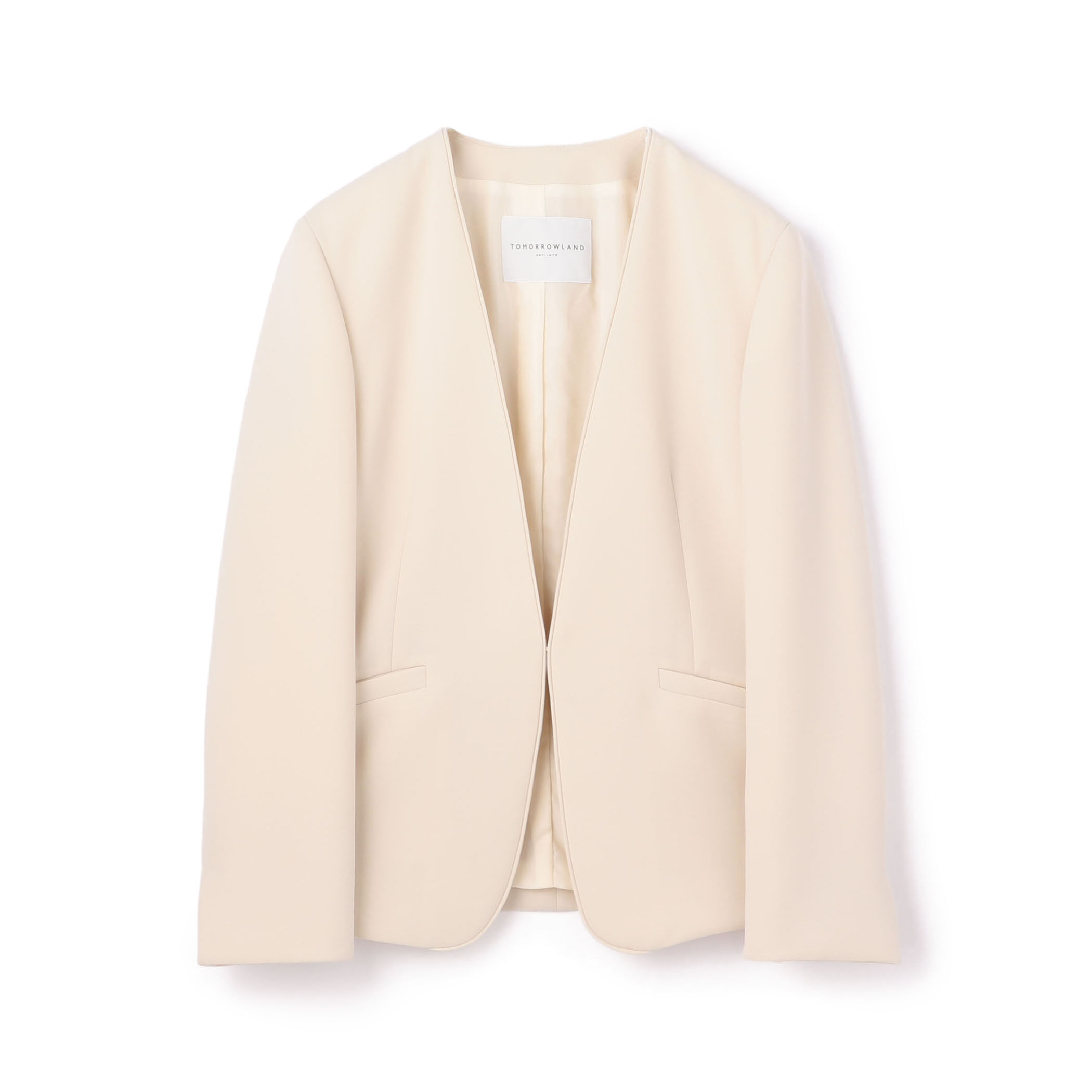 ドライダブルクロス ノーカラージャケット｜トゥモローランド 公式通販