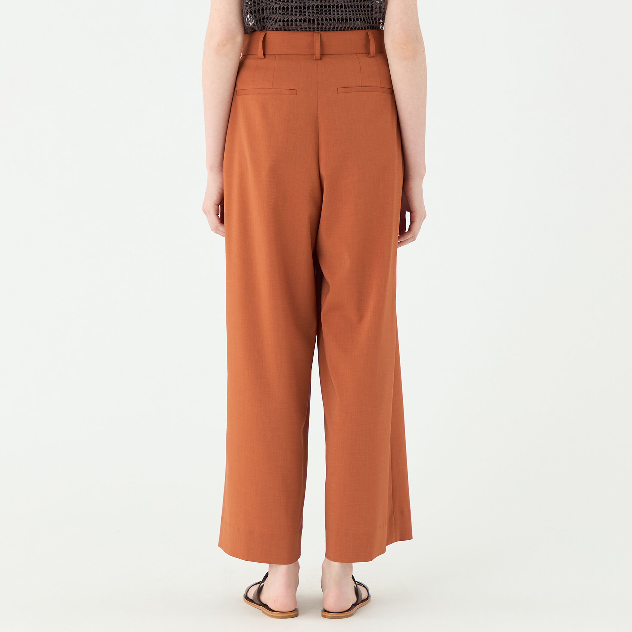 ポリエステルツイル 2タックスラックスパンツ｜トゥモローランド 公式通販