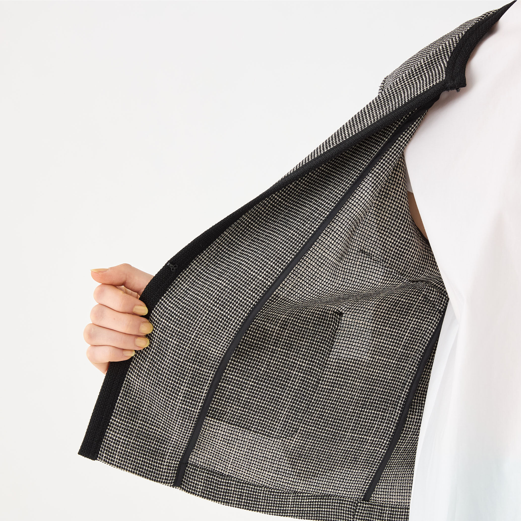 カラミ ノーカラージャケット｜トゥモローランド 公式通販