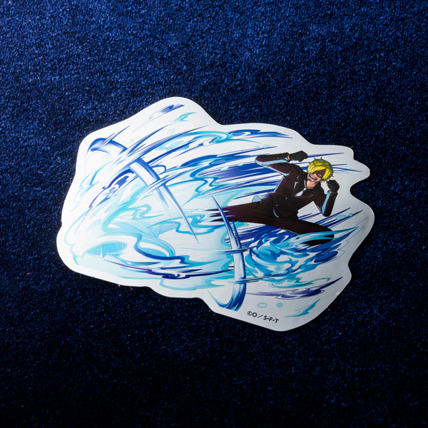 ワンピース】メタリックステッカー／サンジ（必殺技）: 雑貨｜東映