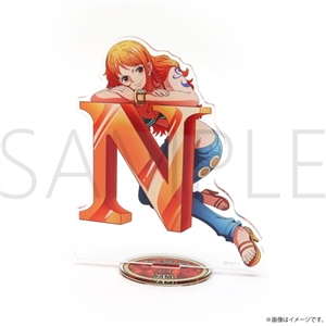 ワンピース】ワンピース HBDイニシャルホログラム缶バッジ[7.3 ナミ