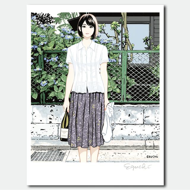 直筆サイン入り】江口寿史 複製版画 No.6（額装なし） 江口寿史 -の