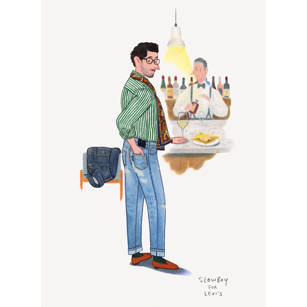 直筆サイン入り 複製原画】SLOWBOY FOR LEVI'S③ Mr.Slowboy Mr