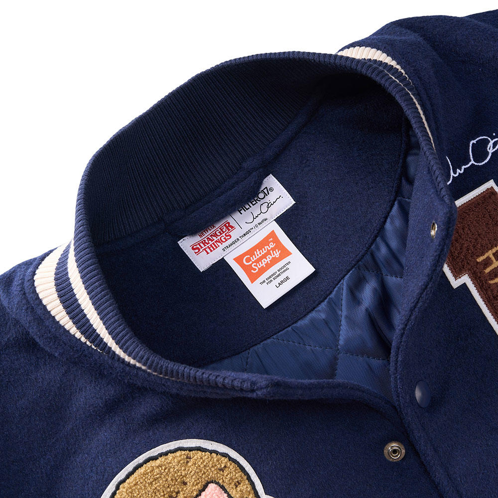 ホーキンススタジャン ダークブルー Stranger Things（ストレンジャー
