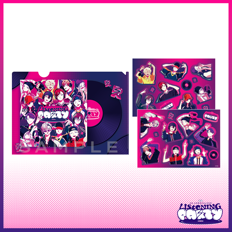LISTENING PARTY】A4クリアファイル・ステッカーセット | VS