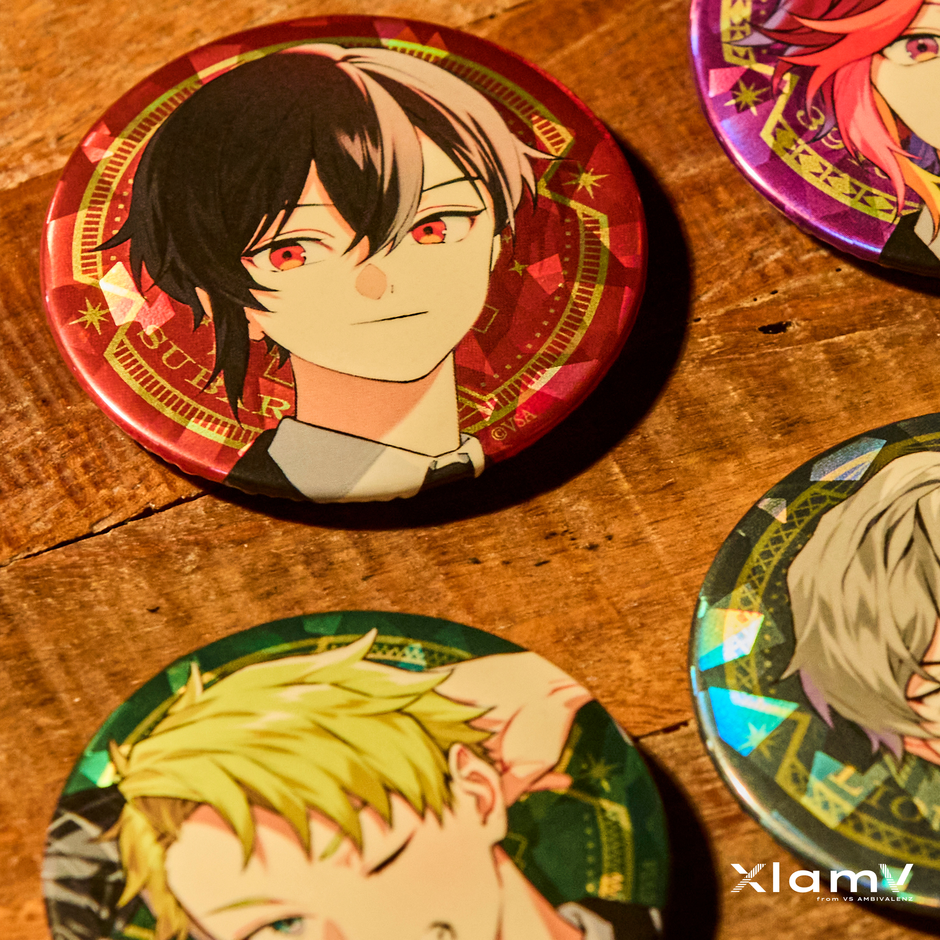 私立ビバレン学園】 XlamV トレーディング缶バッジ | VS AMBIVALENZ