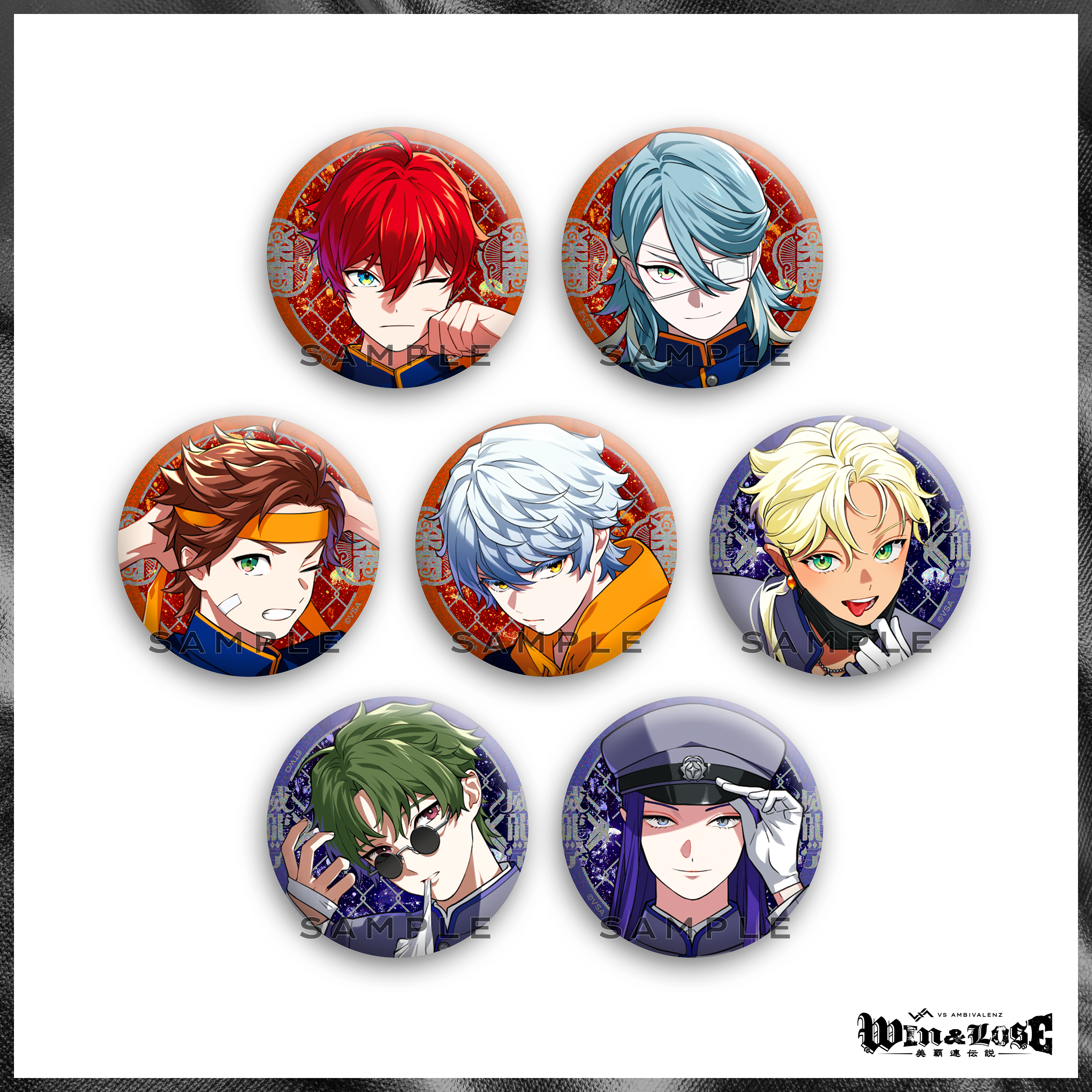 WIN＆LOSE】fun4re＆illuvista トレーディング缶バッジ | VS