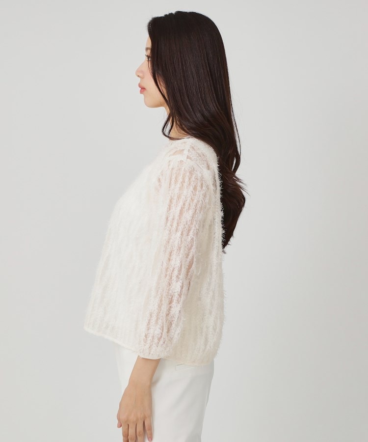 手洗い可／日本製】フェザーチュールのブラウス（シャツ・ブラウス