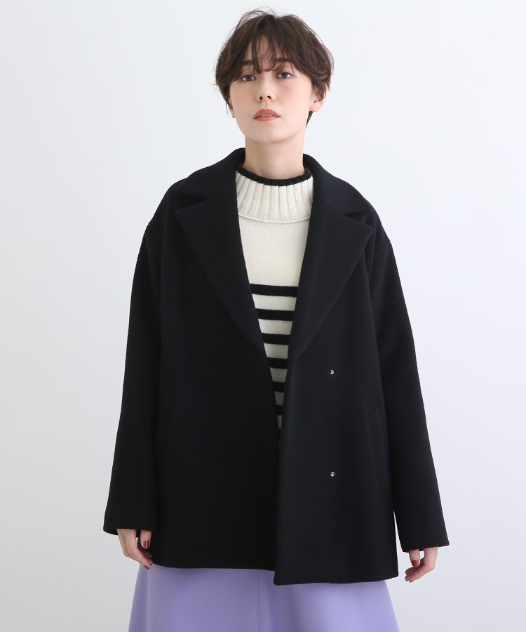 SALEおすすめコート！】ウールリバーテーラードコート（ステンカラー