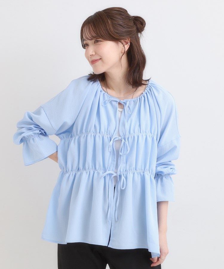 シャーリングデザインブラウス（シャツ・ブラウス） | SHOO・LA・RUE