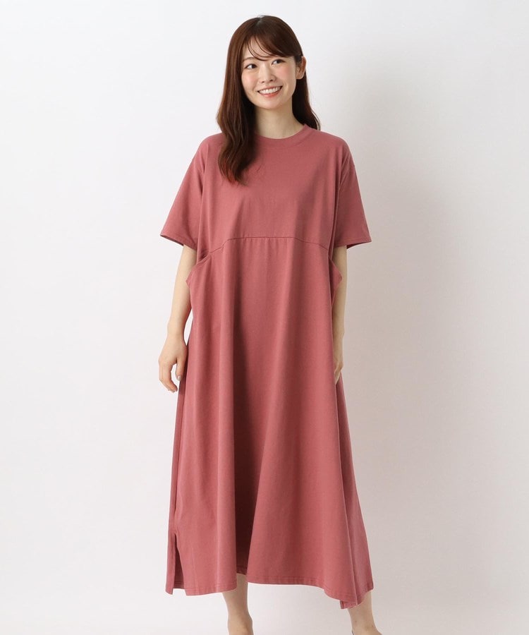 ◇切替ポケット Aラインワンピース（マキシ・ロングワンピース） | one