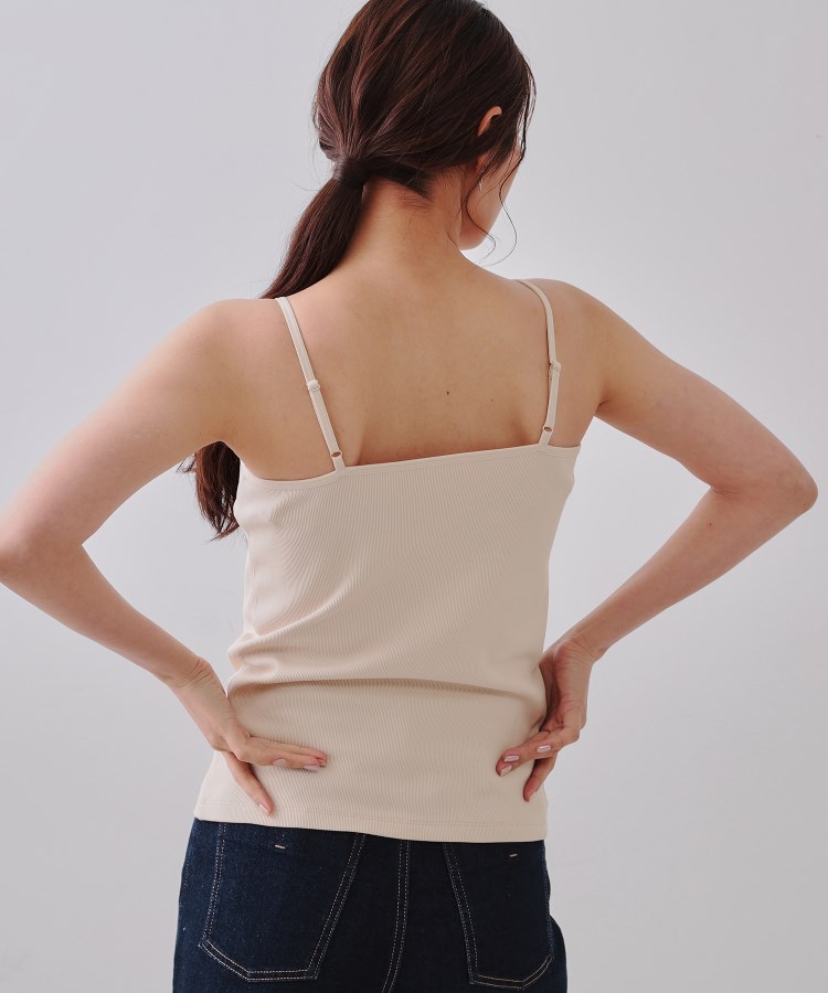 コットンリブキャミソール【洗濯機洗い可】（タンクトップ