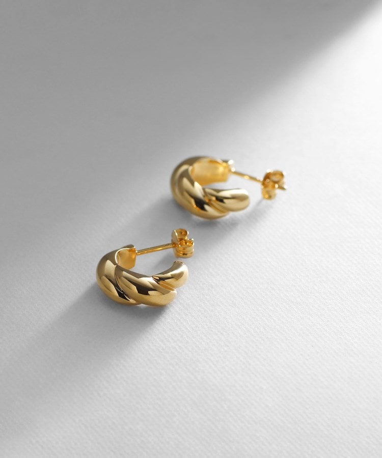 シルバー ハギーフープ マーキスピアス GP（ピアス） | COCOSHNIK