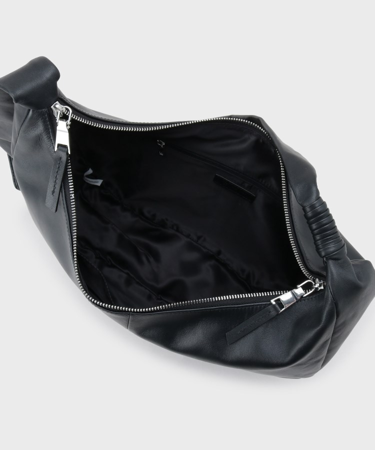 牛革使用】リアルレザーラウンドショルダーバッグ（ショルダーバッグ