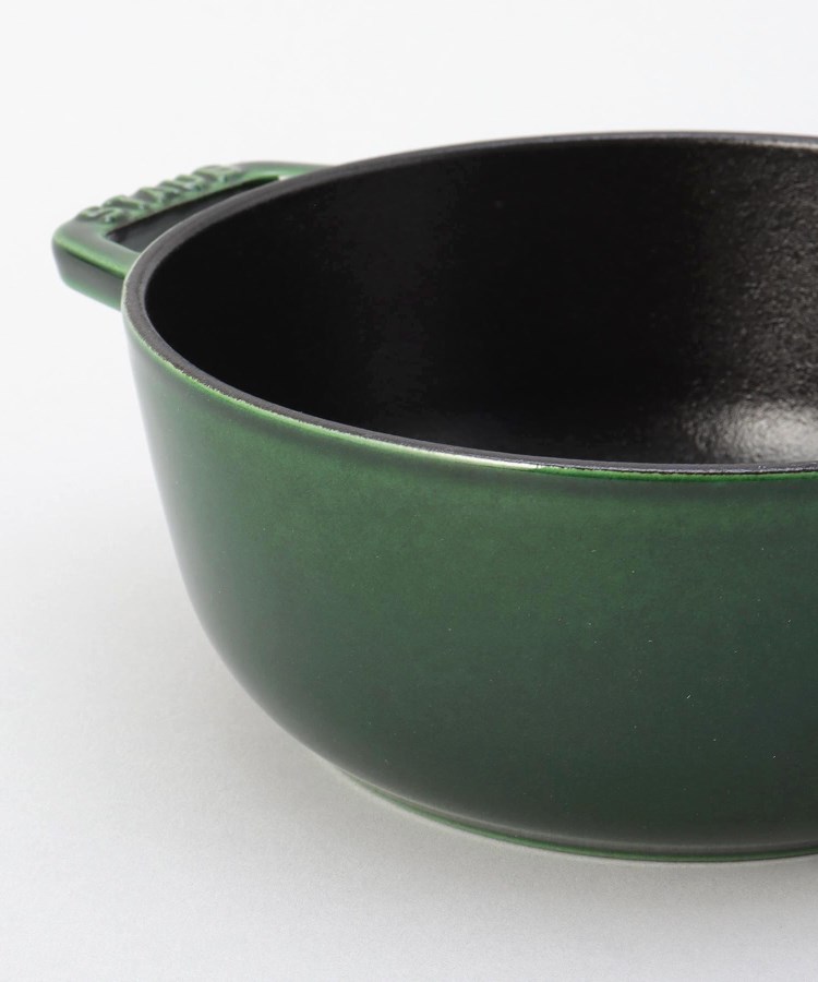 ◇Wa-NABE オリーブ S 16cm バジルグリーン ＜STAUB ストウブ＞（鍋